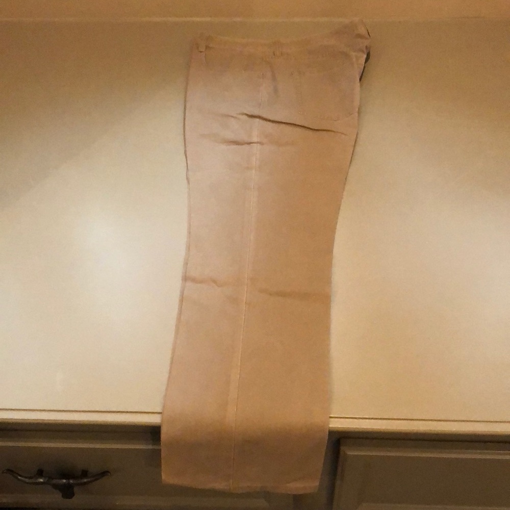 Men’s 100% cotton flat front pants